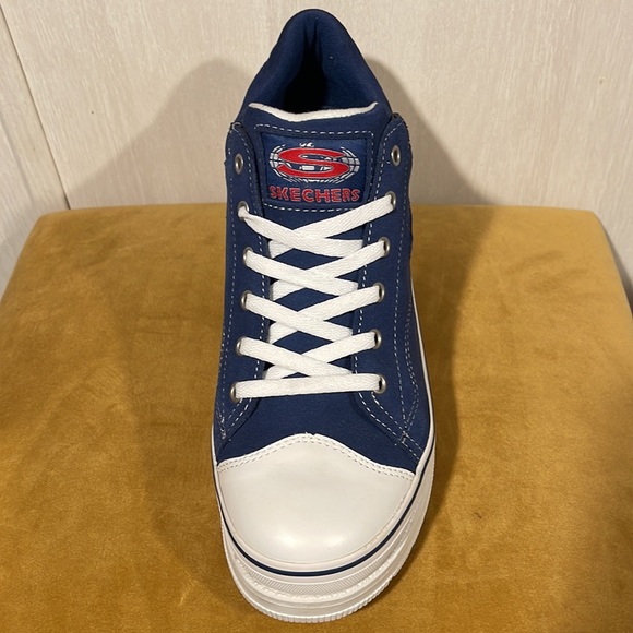 Vintage 90's Platform Blue Suede Skechers SZ 10 Never Worn MINT Condition - Picture 6 of 12